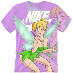 Customized Disney Tinker Bell Kawaii Tshirt Adult And Kid Tshirt