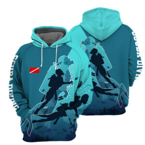 Scuba Diving – 3D All Over Printed T-shirt