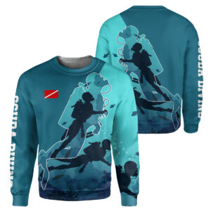 Scuba Diving – 3D All Over Printed T-shirt