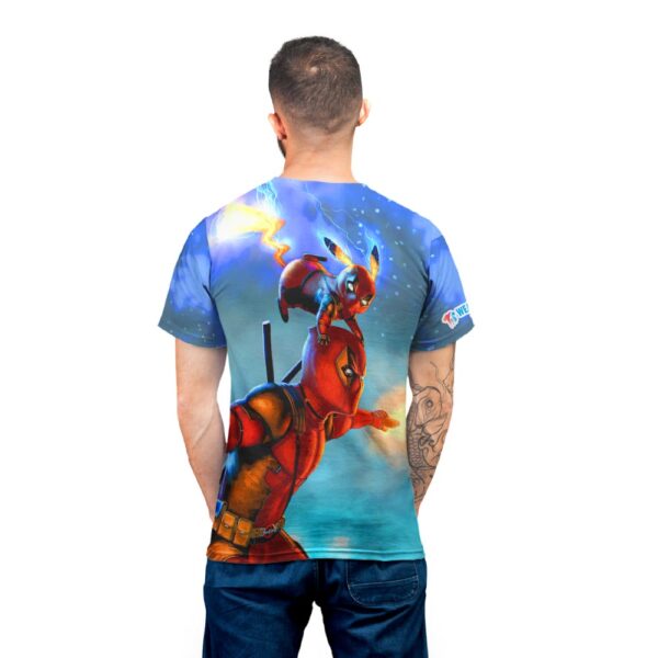 Deadpool Vs Pikachu From Pokemon T-shirt