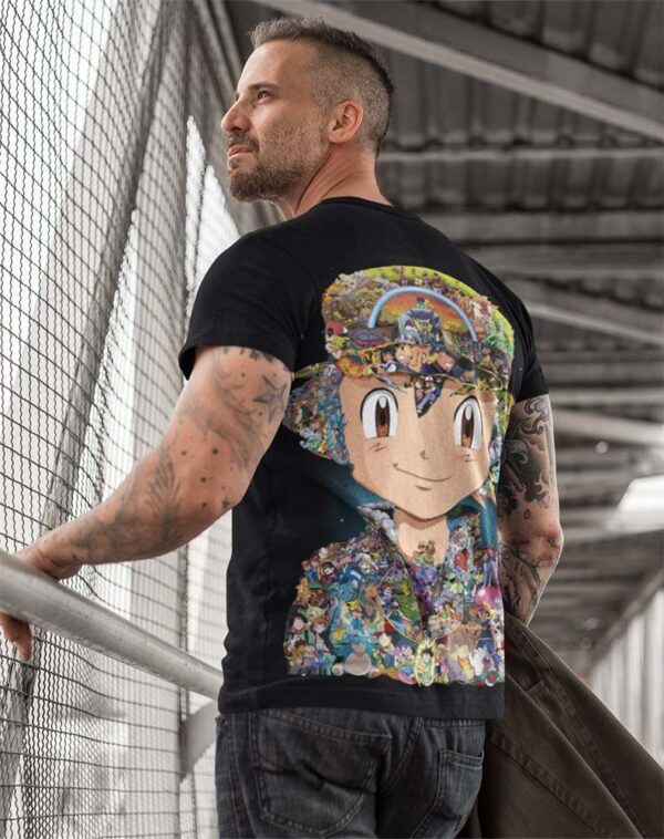 Ash Collage Art Pokemon T-Shirt