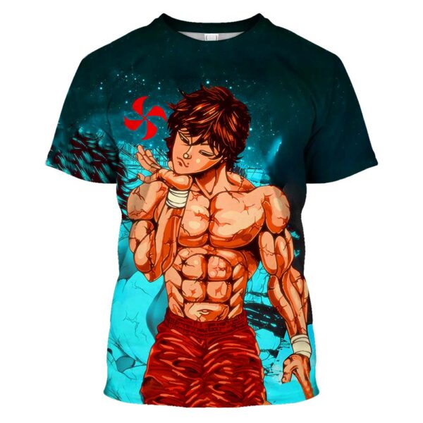 Baki Hanma The Grappler T-shirts | Anime Champions 3D T-shirt