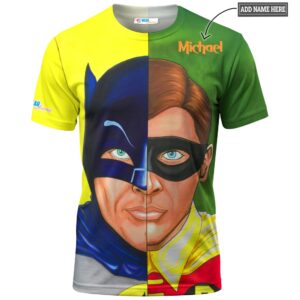 Batman And Robins Split DC Comics T-shirt