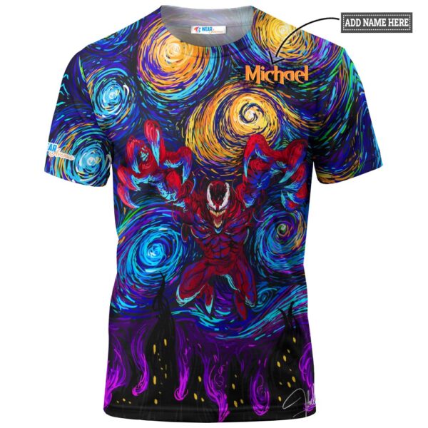 Carnage Starry Night Marvel T-shirt