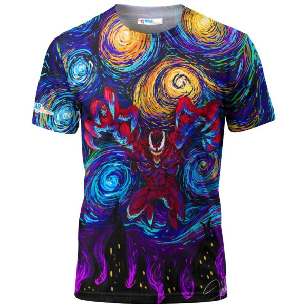 Carnage Starry Night Marvel T-shirt