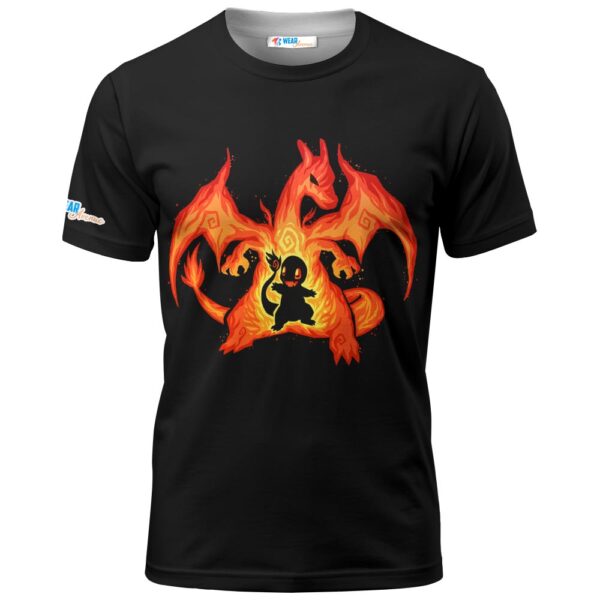 Charmander Charizard From Pokemon T-shirt