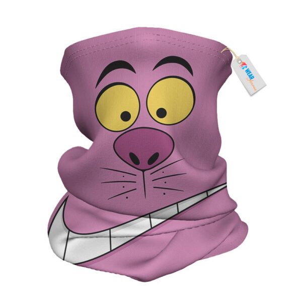 Chesire Cat Alice in Wonderland Smile Face Neck Gaiter