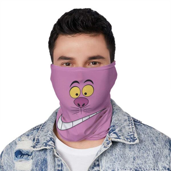 Chesire Cat Alice in Wonderland Smile Face Neck Gaiter