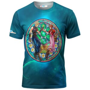 Cloud Strife and Aerith Gainsborough From Final Fantasy T-shirt