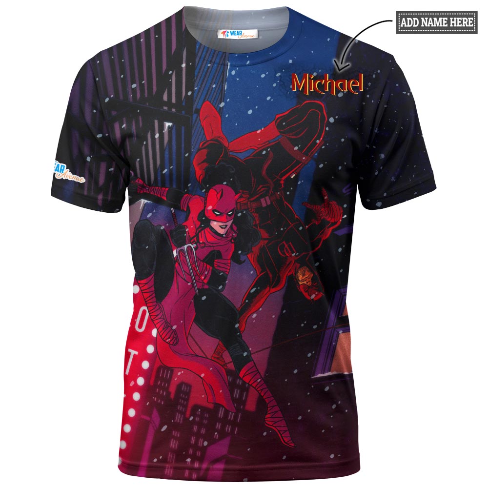 Daredevil And Elektra Marvel Comics T-shirt
