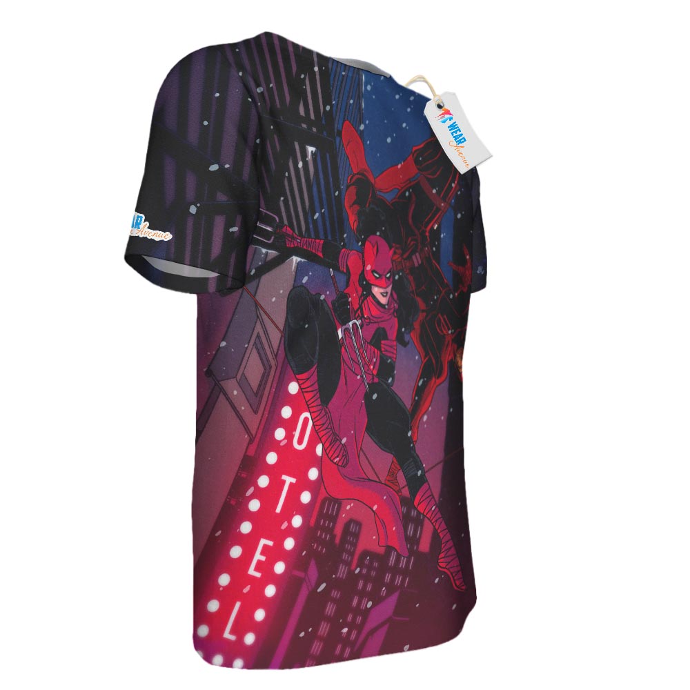 Daredevil And Elektra Marvel Comics T-shirt