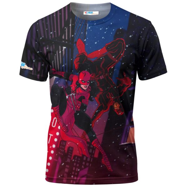 Daredevil And Elektra Marvel Comics T-shirt