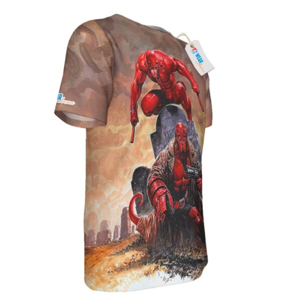Daredevil And Hellboy Marvel Comics T-shirt
