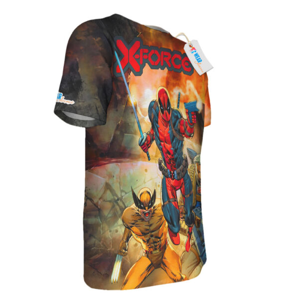 Deadpool Wolverine Cable Marvel Comics T-shirt