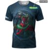 Dinosaur x Spider Man T shirt (1)