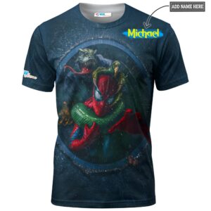 Dinosaur x Spider Man T-shirt