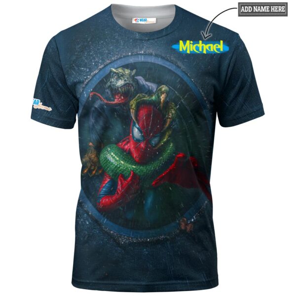 Dinosaur x Spider Man T-shirt