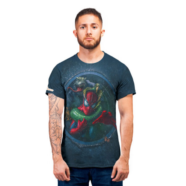 Dinosaur x Spider Man T-shirt