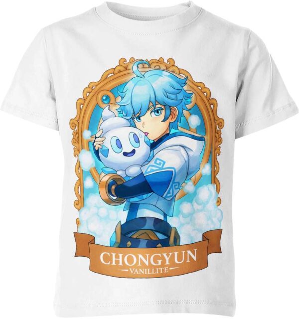 Chongyun x Vanillite from Genshin Impact and Pokemon T-shirt