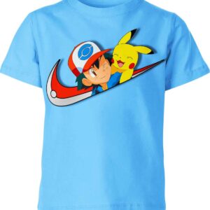 Ash Ketchum and Pikachu from Pokemon Nike T-shirt