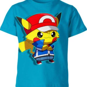Ash Ketchum x Pikachu From Pokemon T-shirt
