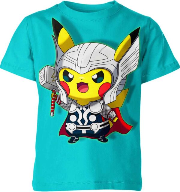 Thor x Pikachu From Pokemon T-shirt