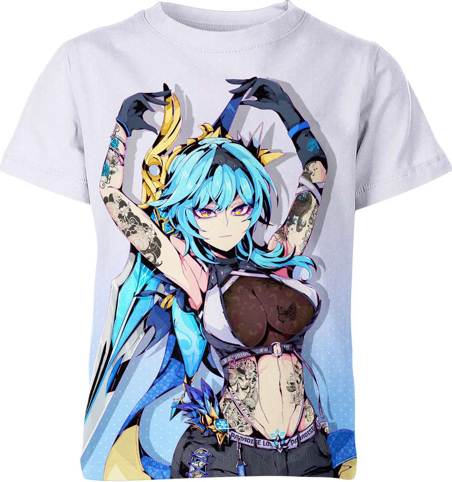 Eula Ahegao Hentai From Genshin Impact T-shirt