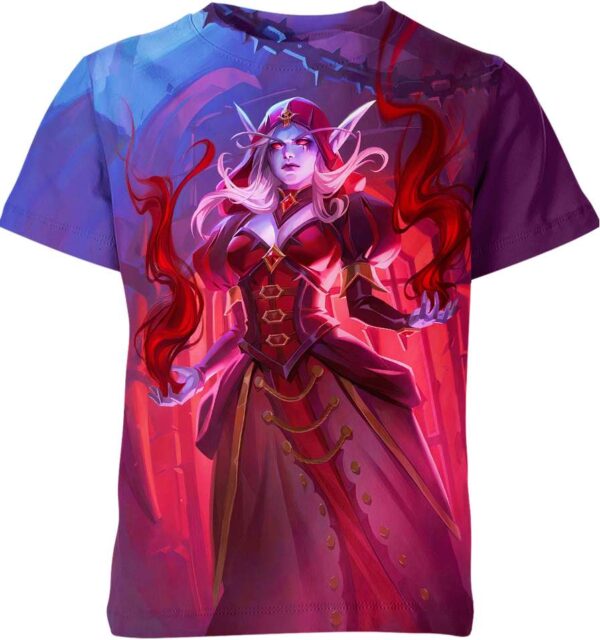 Sylvanas Windrunner From Dota World Of Warcraft T-shirt
