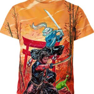 Usagi Yojimbo And Miyamoto Musashi T-shirt