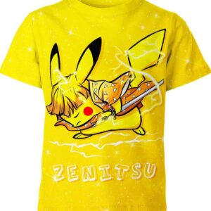 Zenitsu Agatsuma Pikachu T-shirt