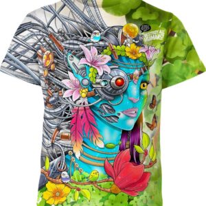 Cyborg Neytiri Avatar T-shirt