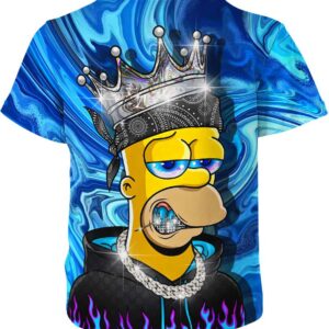 Homer Simpson Rapper Style T-shirt