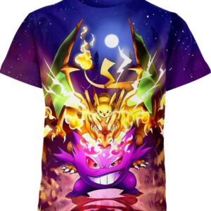 Gengar Charizard Pikachu T-shirt