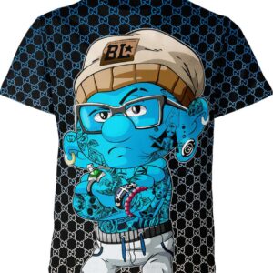 Badass The Smurfs Tattoo T-shirt