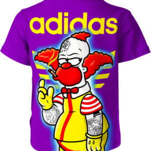 Krusty The Clown Adidas Tattoo T-shirt