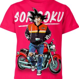 Son Goku Harley Davidson T-shirt
