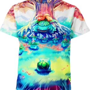 Bulbasaur Secret Garden From Pokemon T-shirt