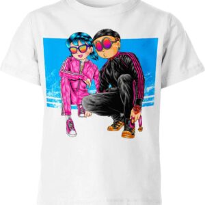 Nobita and Shizuka from Doraemon T-shirt