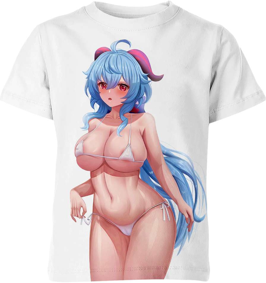 Ganyu From Genshin Impact Ahegao Hentai T-shirt