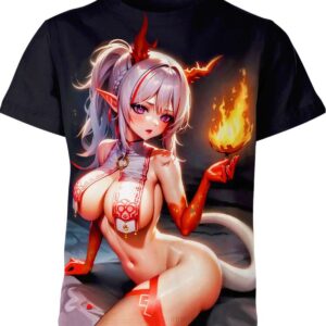 Anime Girl Ahegao Hentai T-shirt