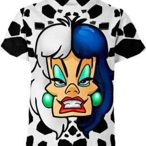 Cruella De Vil The Hundred And One Dalmatians T-shirt