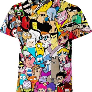 All Characters Cartoon Network T-shirt