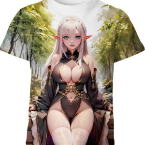 Forest Elf Anime Girl T-shirt