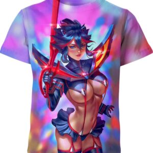 Ryko Matoi Kill La Kill Sexy Hentai Anime Girl T-shirt