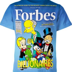 Forbes Billionaires Cartoon T-shirt