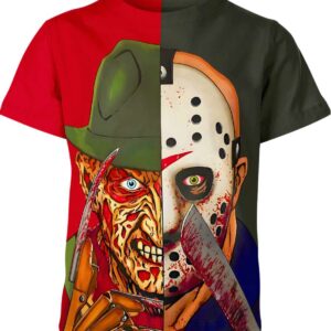 Freddy X Jason A Nightmare On Elm Street Friday The 13Th T-shirt