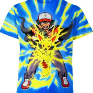 Ash-Pikachu Pokemon T-shirt