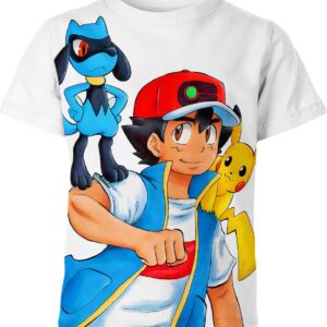 Ash Ketchum World Championship Team Pokemon T-shirt