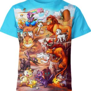Pop Culture Cats T-shirt