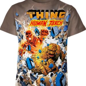 Human Torch And The Thing T-shirt